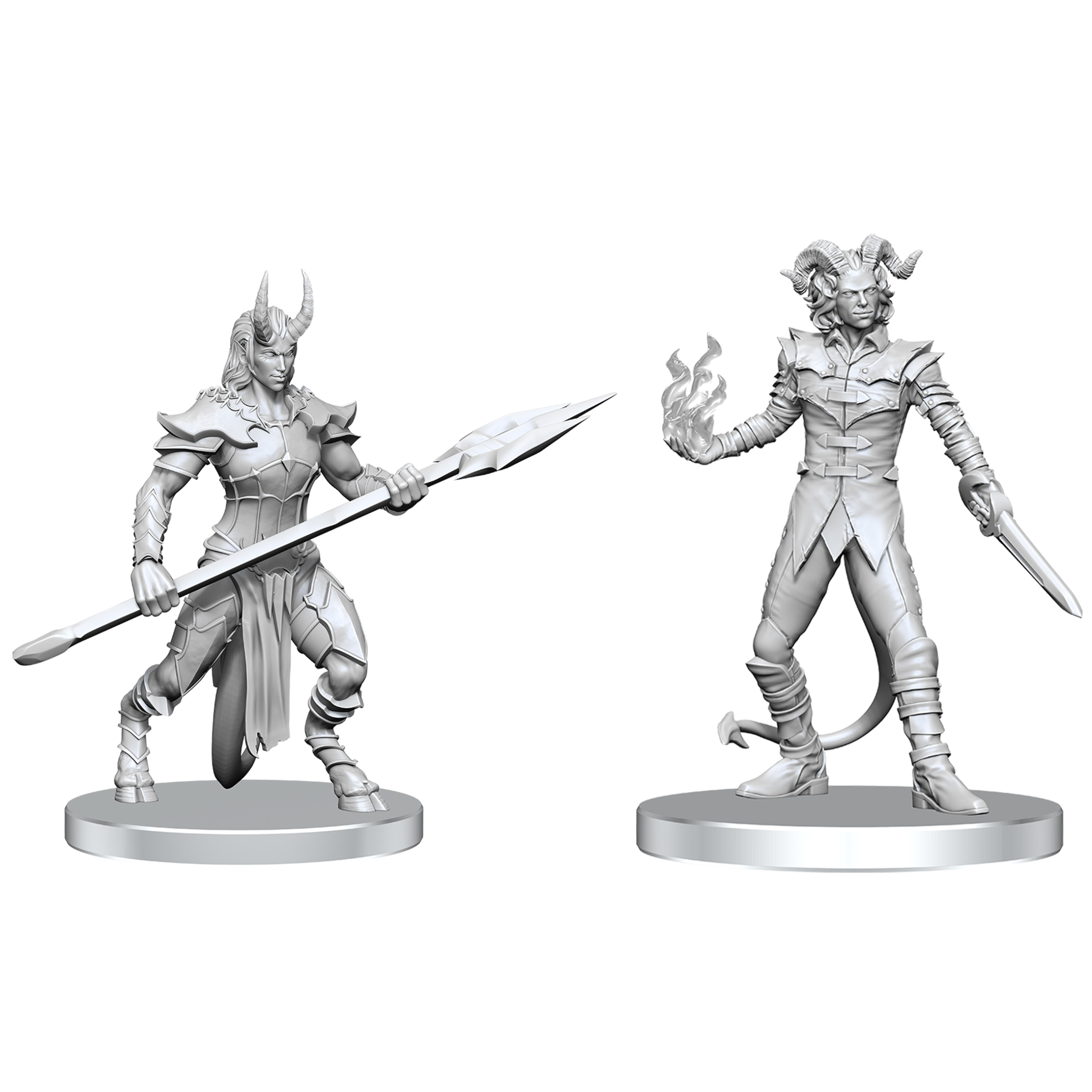 Pathfinder Battles Vordine (Infantry Devil) & Pitborn Rogue Wave 27 Unpainted Miniature